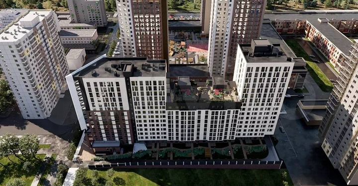 2-к. квартира, 63,3 м², 9/16 эт.