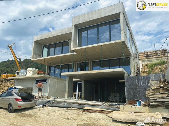 Алюминиевые окна холодный профиль, остекление