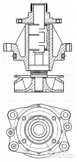 Насос водяной BMW 3 (E36) (90) /5 (E34) (89)
