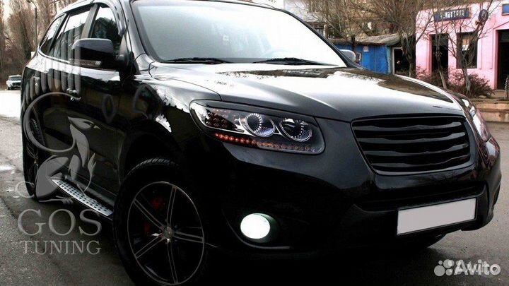 Решетка радиатора Luxury Vip на Hyundai Santa Fe