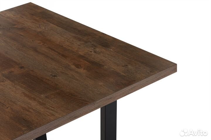 Стол прямоугольный крафт-Р 140+40*85 черный металл