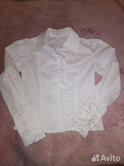 Блузка школьная 122 128