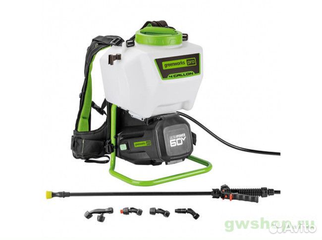 Опрыскиватель ранцевый greenworks GW-BPS60 без акб