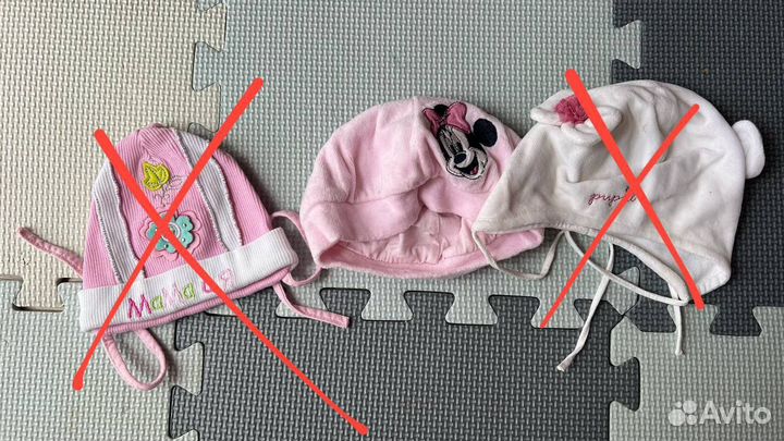 Шапочки много 6 мес -год