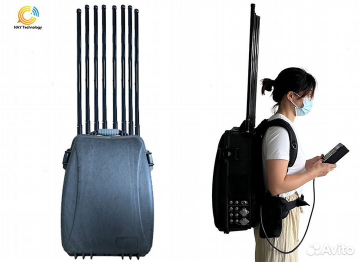 Подавитель дронов Гарпия рюкзак FPV 8 каналов 400