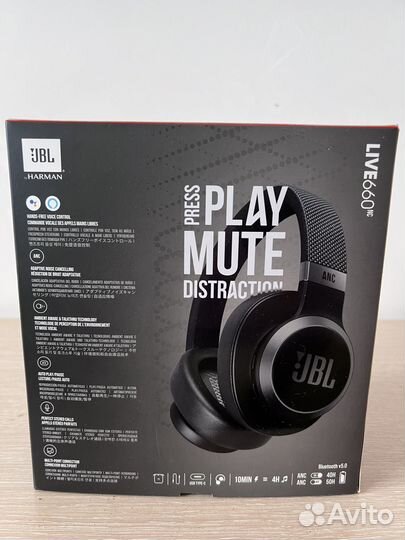 Беспроводные наушники jbl live 660 nc