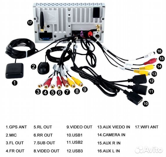 Автомагнитола 2din Android для Mitsubishi Pajero
