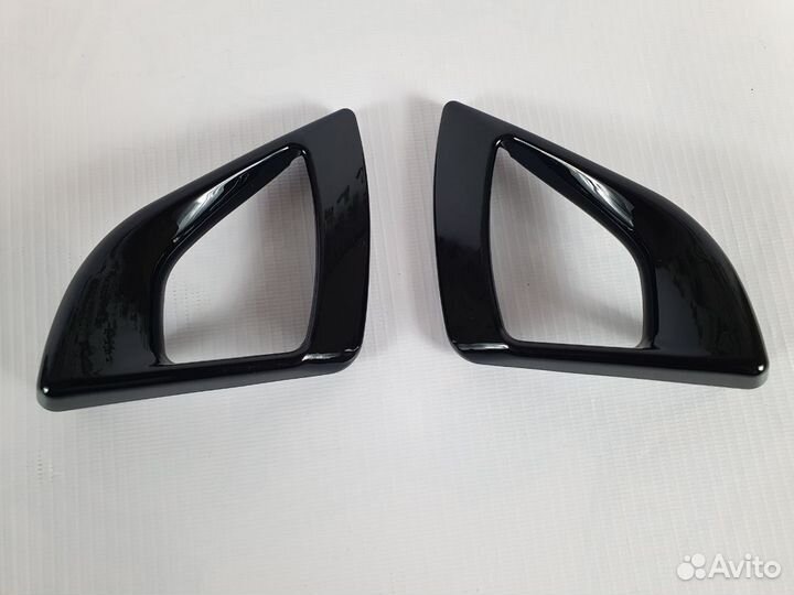 Ручки открывания двери Гранта-FL, чёрный лак