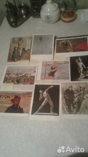 Открытки работы советских художников 1953-1968г