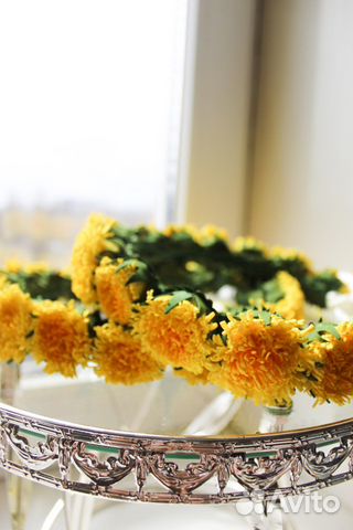 Венок на голову из цветов