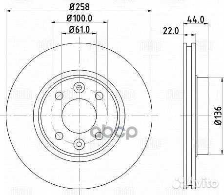 Диск тормозной для а/м Renault Logan II (13) /S