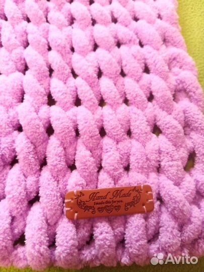 Плед детский из пряжи Ализе Пуффи