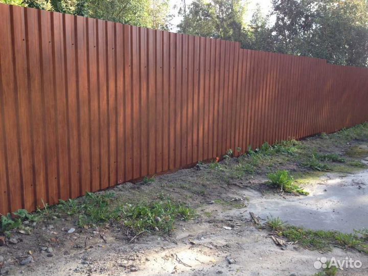 Забор из профнастила