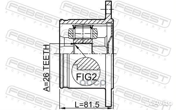 Шрус внутренний правый 26X87 0211T30RH Febest