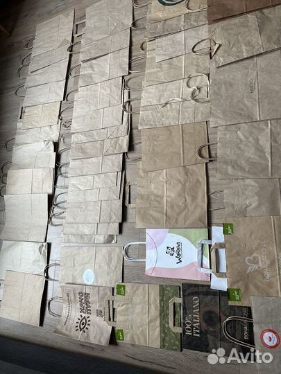 Крафтовые пакеты с ручками