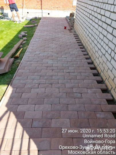 Укладка тротуарной плитки