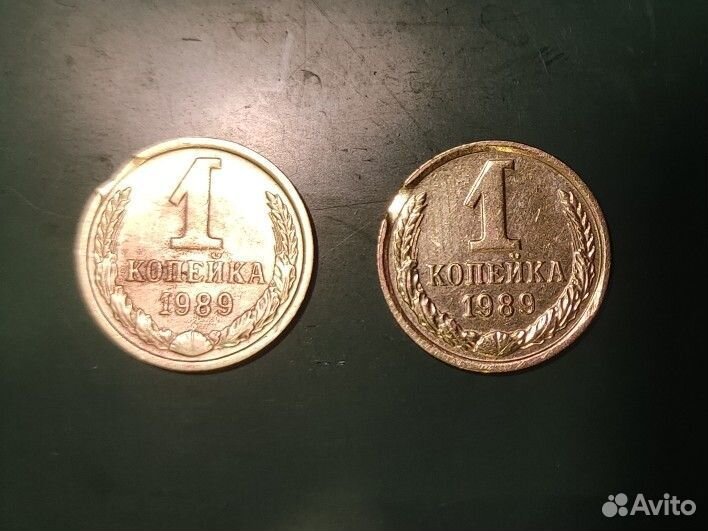 1 копейка 1989 брак выкус