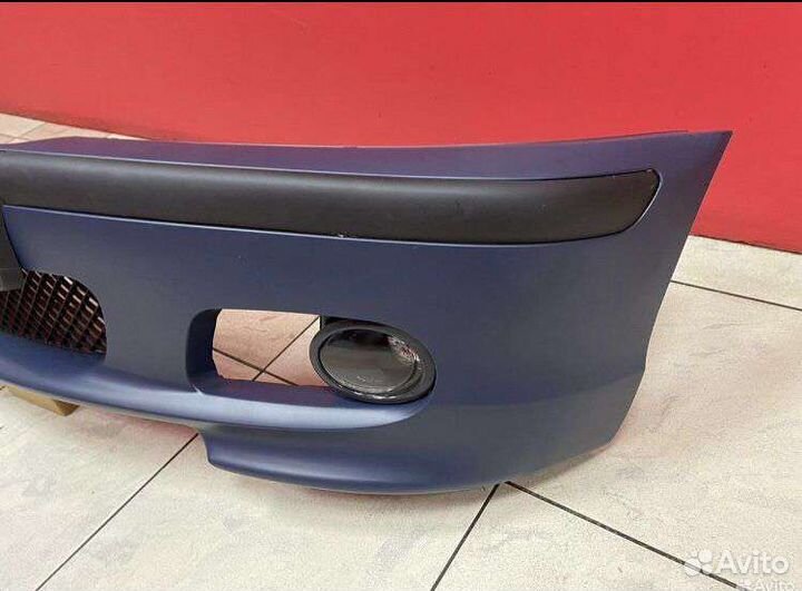 Передний бампер на BMW E46 mtech + птф