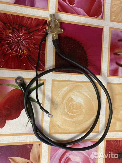 Плюсовой провод латунь