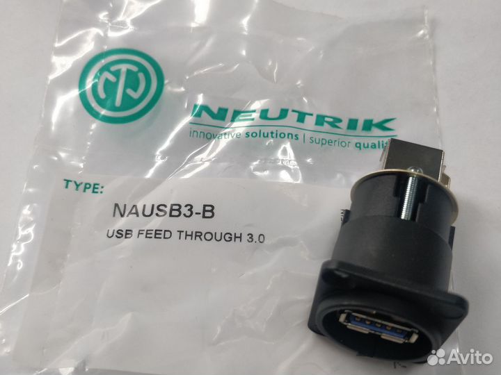 Neutrik nausb3-B проходной разъем USB 3.0