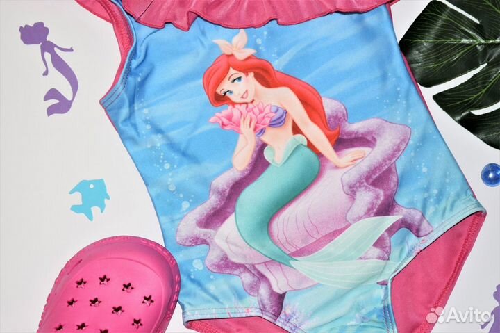 Купальник слитный с Русалочкой Ариэль
