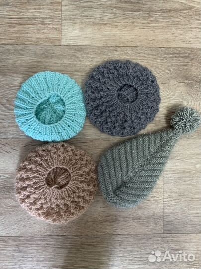 Вязанные шапки для кукол