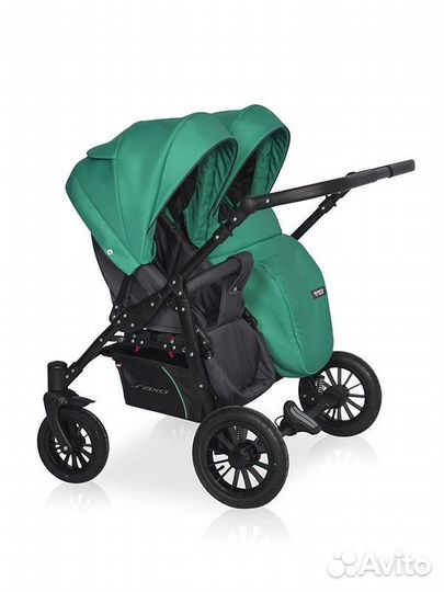 Коляска для двойни или погодок 2 в 1