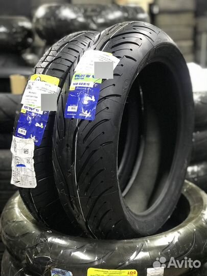 Michelin Pilot Road 4 160/60 15 и 120 70 15 Скутер