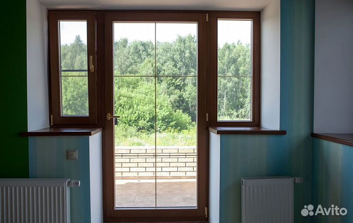 Выход на балкон с обшивкой