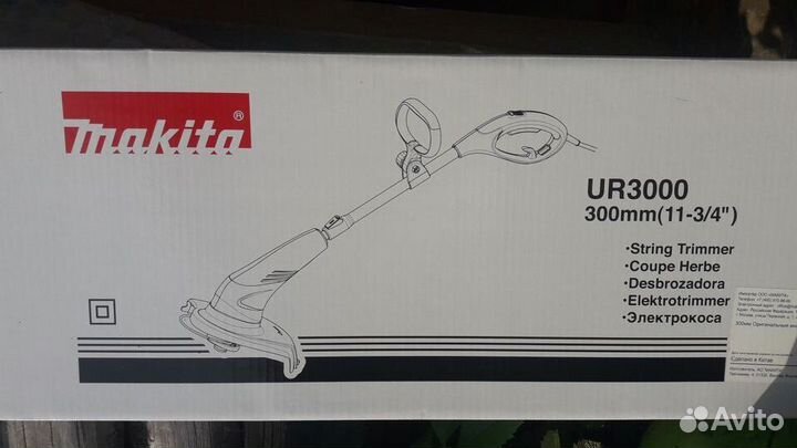 Триммер электрический makita ur3000