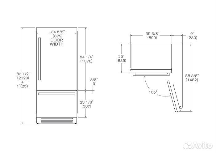 Холодильник bertazzoni REF905bbrxtt