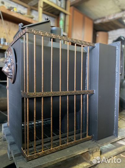 Печь для бани гермес с подогревом