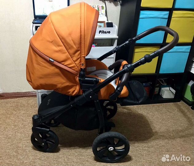 Коляска 2в1 Tutis Nanni Кожа