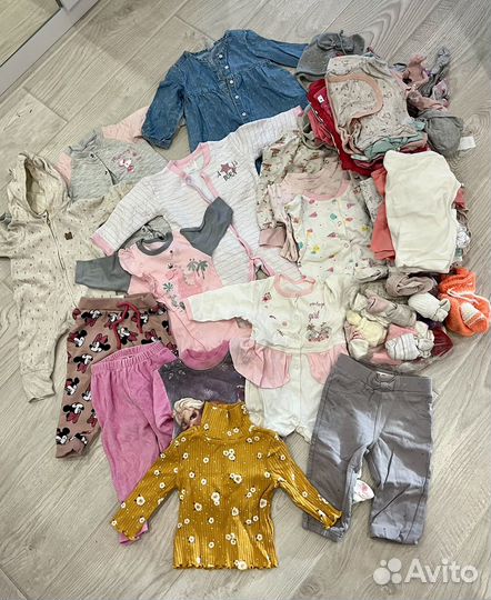 Вещи пакетом на девочку 68-92