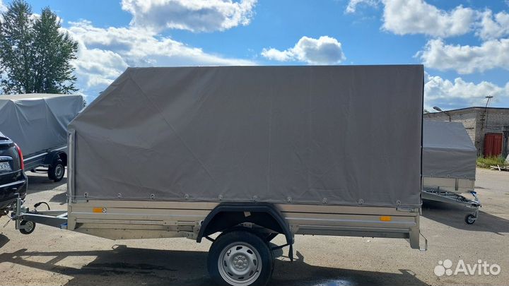 Прицеп 3.5х1.4 R13 оцинкованный с тентом Аэро