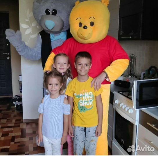 Винни пух ростовая фигура Костюм