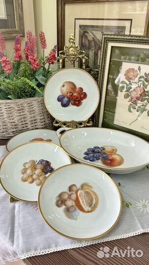 Антикварные тарелки и блюдо Thomas