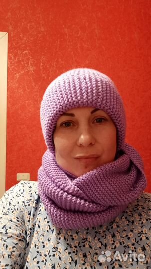 Комплект снуд и шапка