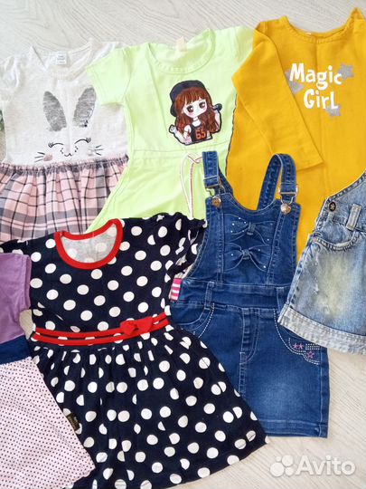 Вещи пакетом на девочку 86 92