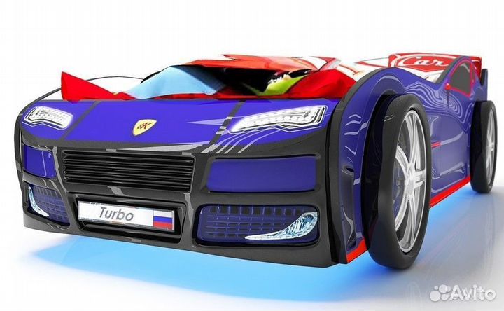 Детская кровать машина