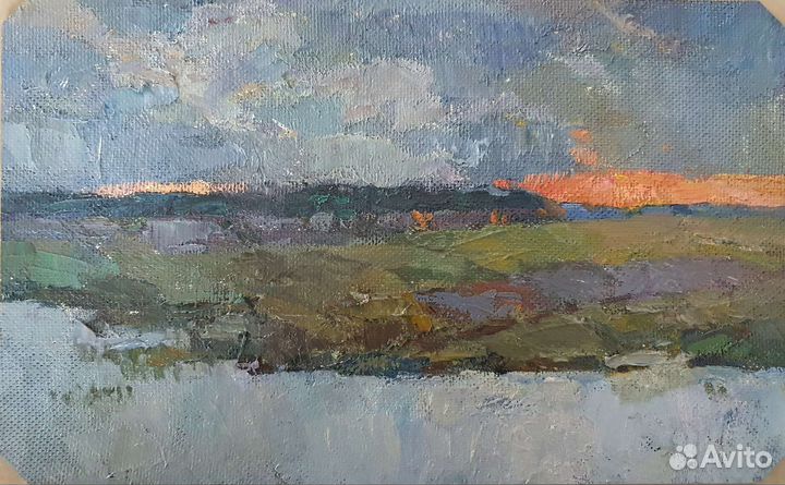 Картина маслом Закат