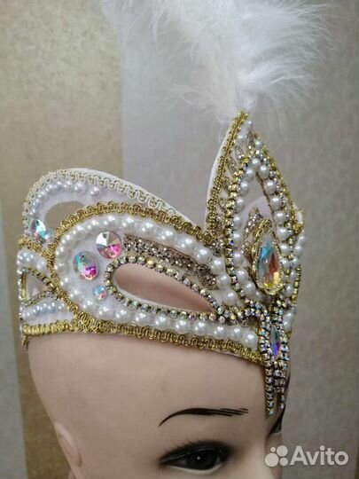 Головной убор тиара вышивка