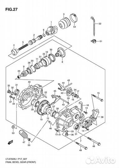 Хвостовик переднего редуктора 27311-11HA0