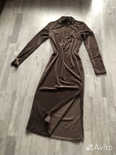Велюровое платье 46-48р