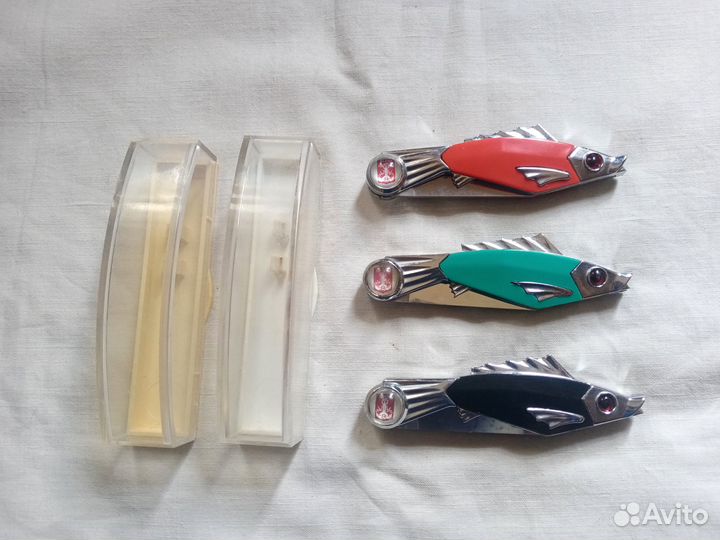 Сувенирный нож-рыбка, футляр. СССР