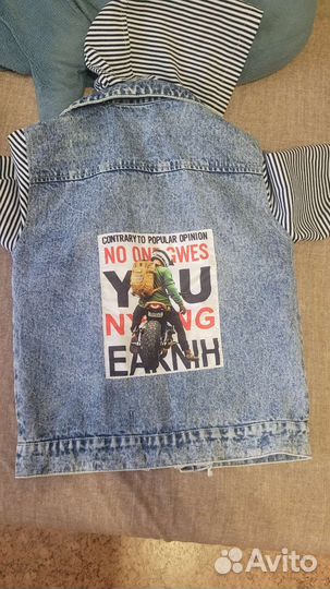 Джинсовая куртка для мальчика 134