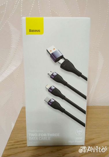 Кабель Baseus 3 в 1 USB, type-c, lightning,micro u