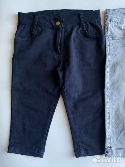 Джинсы укороченные для девочки 104-110