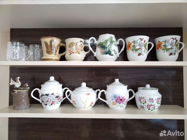 Сахарница, кружки СССР фарфор СССР