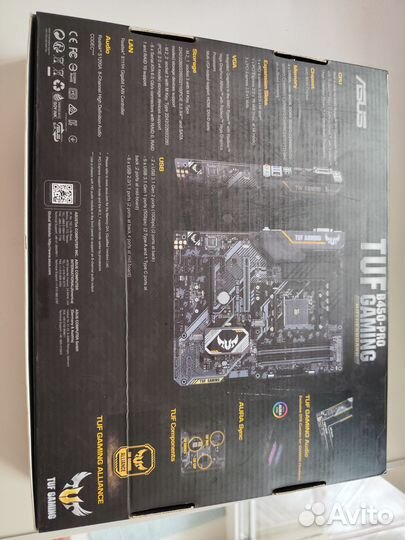 Материнская плата Asus tuf b450 pro gaming